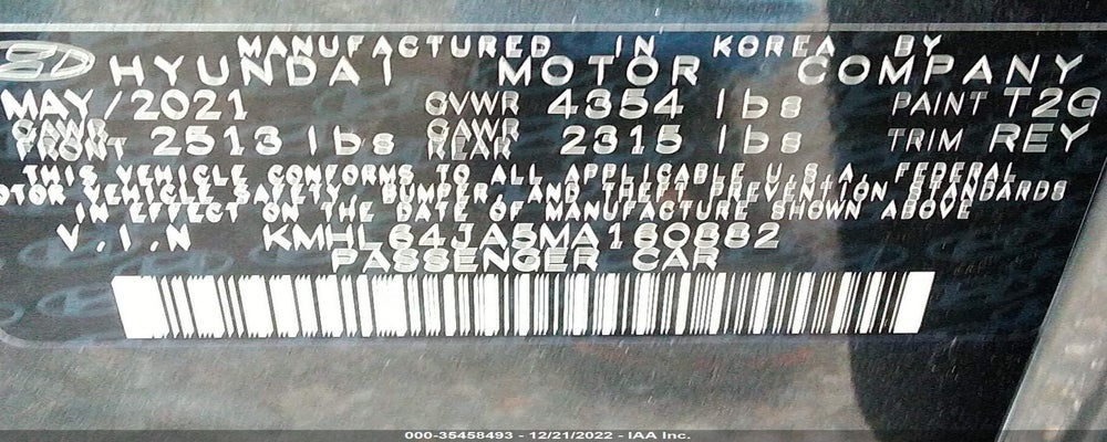 KMHL64JA5MA160882 2021 HYUNDAI SONATA photo no. 9