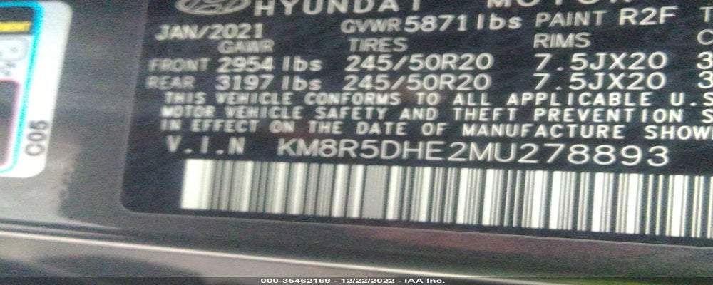 KM8R5DHE2MU278893 2021 HYUNDAI PALISADE photo no. 9