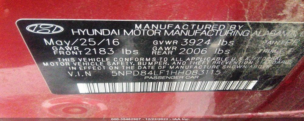 5NPD84LF1HH083115 2017 HYUNDAI ELANTRA photo no. 9