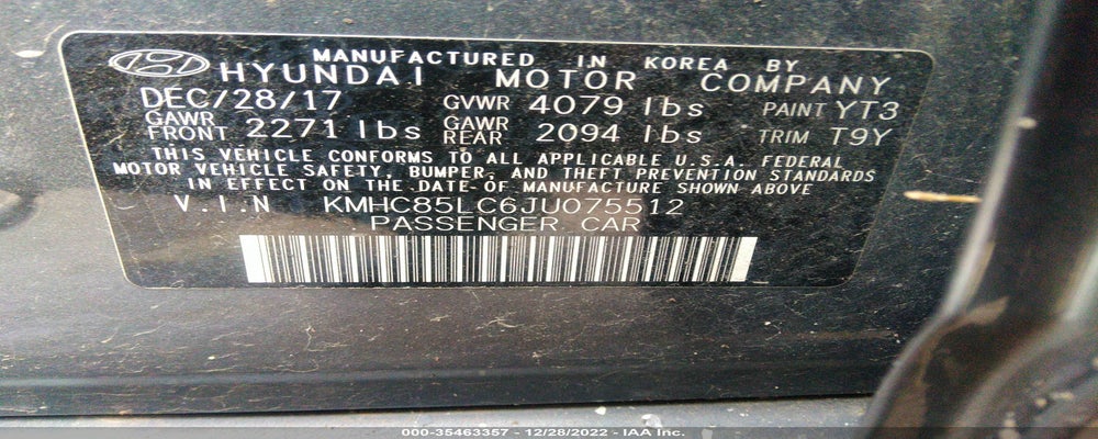 KMHC85LC6JU075512 2018 HYUNDAI IONIQ HYBRID photo no. 9