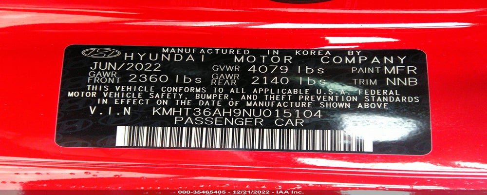 KMHT36AH9NU015104 2022 HYUNDAI VELOSTER N photo no. 9