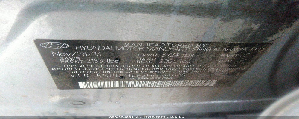5NPD74LF5HH164685 2017 HYUNDAI ELANTRA photo no. 9