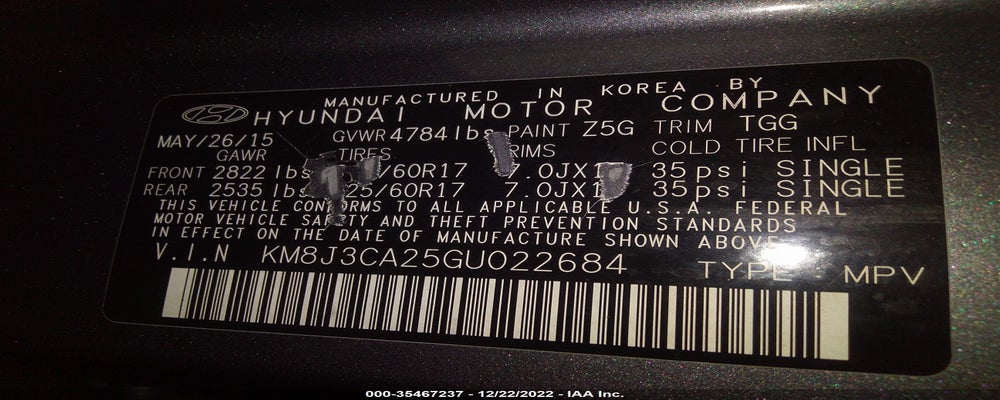 KM8J3CA25GU022684 2016 HYUNDAI TUCSON photo no. 9