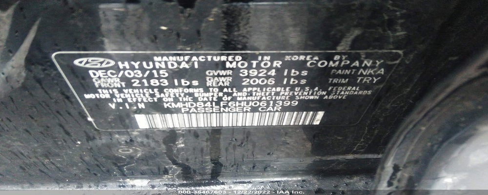 KMHD84LF6HU061399 2017 HYUNDAI ELANTRA photo no. 9