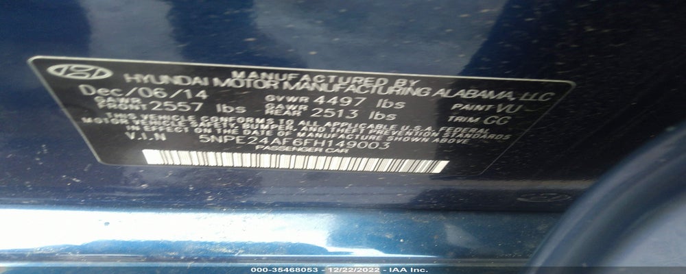 5NPE24AF6FH149003 2015 HYUNDAI SONATA photo no. 9