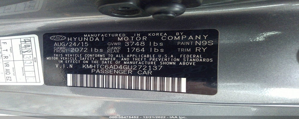 KMHTC6AD4GU272137 2016 HYUNDAI VELOSTER photo no. 9