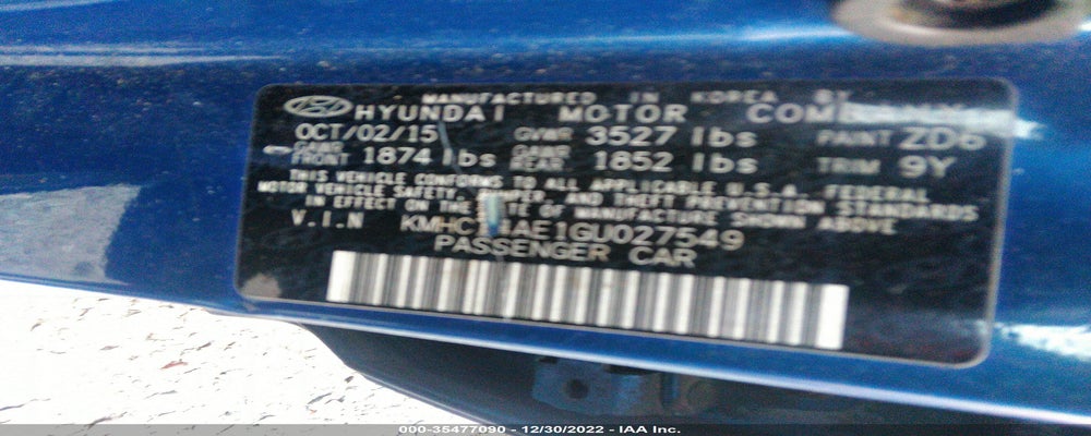 KMHCT4AE1GU027549 2016 HYUNDAI ACCENT photo no. 9