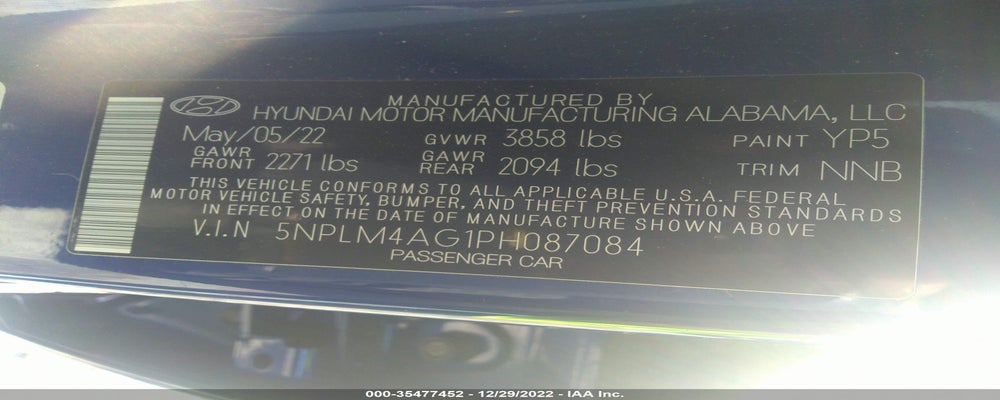 5NPLM4AG1PH087084 2023 HYUNDAI ELANTRA photo no. 9