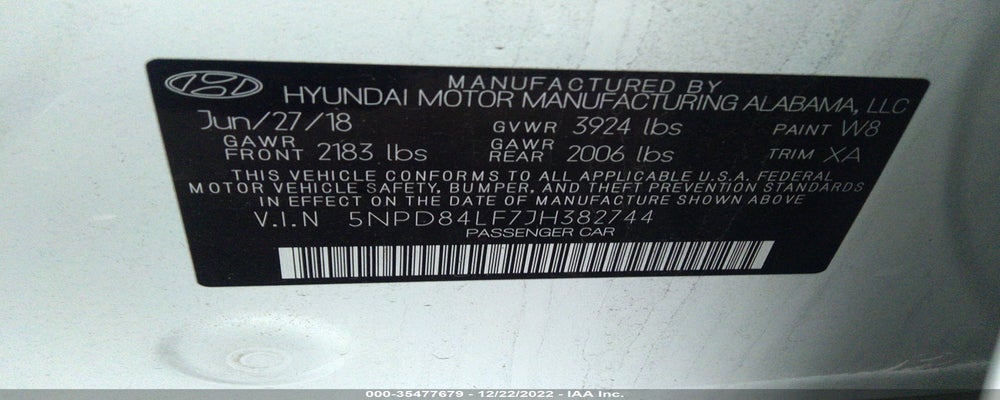 5NPD84LF7JH382744 2018 HYUNDAI ELANTRA photo no. 9