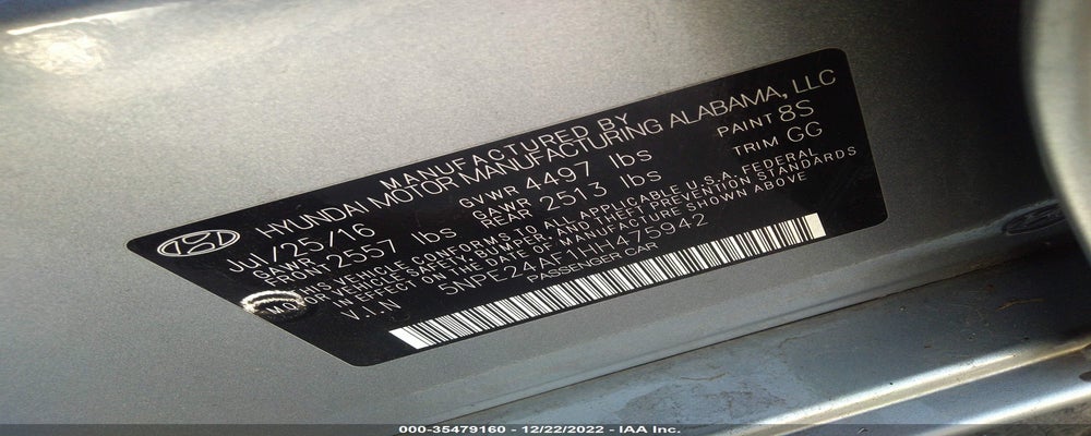 5NPE24AF1HH475942 2017 HYUNDAI SONATA photo no. 9