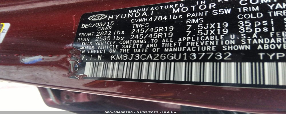 KM8J3CA26GU137732 2016 HYUNDAI TUCSON photo no. 9