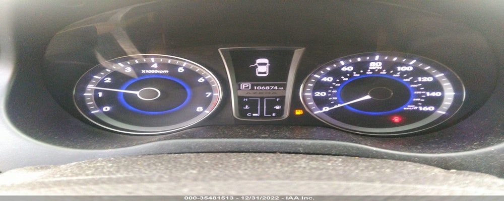 KMHFH4JG0CA184145 2012 HYUNDAI AZERA photo no. 7