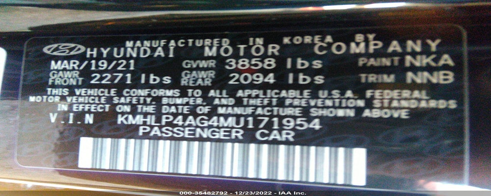 KMHLP4AG4MU171954 2021 HYUNDAI ELANTRA photo no. 9