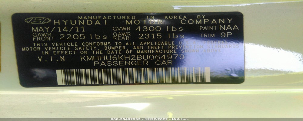 KMHHU6KH2BU064979 2011 HYUNDAI GENESIS COUPE photo no. 9