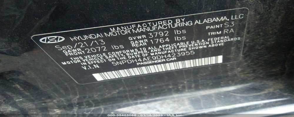 5NPDH4AE9DH423955 2013 HYUNDAI ELANTRA photo no. 9