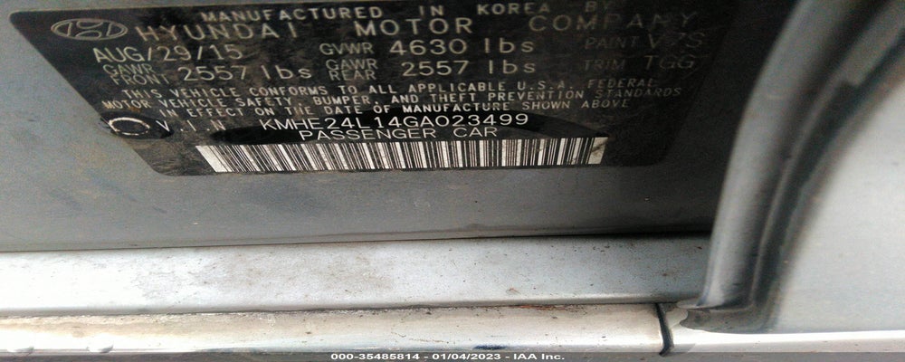 KMHE24L14GA023499 2016 HYUNDAI SONATA photo no. 9