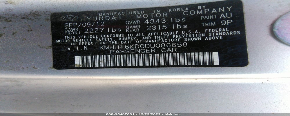KMHHT6KD0DU086658 2013 HYUNDAI GENESIS COUPE photo no. 9
