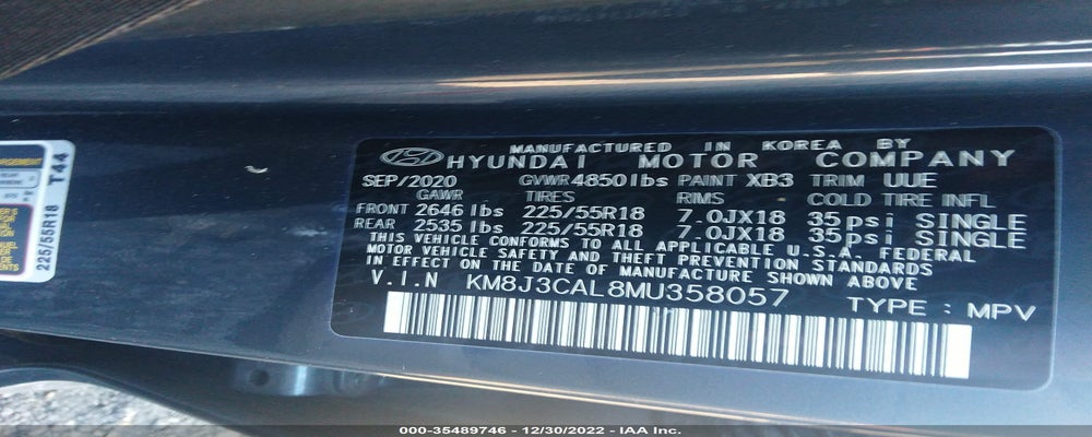 KM8J3CAL8MU358057 2021 HYUNDAI TUCSON photo no. 9