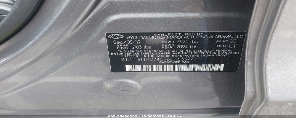 5NPD74LF6LH533773 2020 HYUNDAI ELANTRA photo no. 9