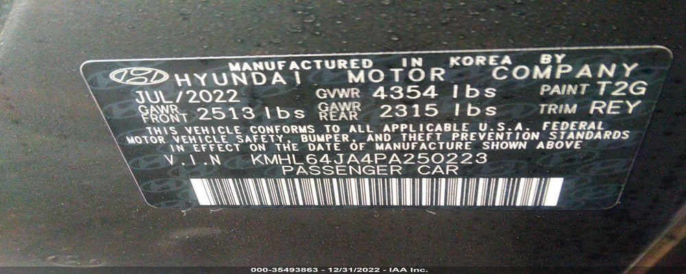 KMHL64JA4PA250223 2023 HYUNDAI SONATA photo no. 9