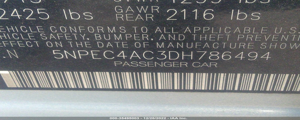 5NPEC4AC3DH786494 2013 HYUNDAI SONATA photo no. 9