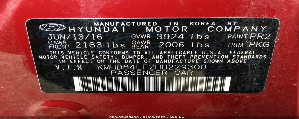 KMHD84LF2HU229300 2017 HYUNDAI ELANTRA photo no. 9