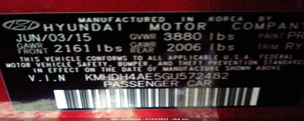 KMHDH4AE5GU572482 2016 HYUNDAI ELANTRA photo no. 9