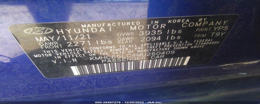 KMHC65LC4MU260409 2021 HYUNDAI IONIQ HYBRID photo no. 9