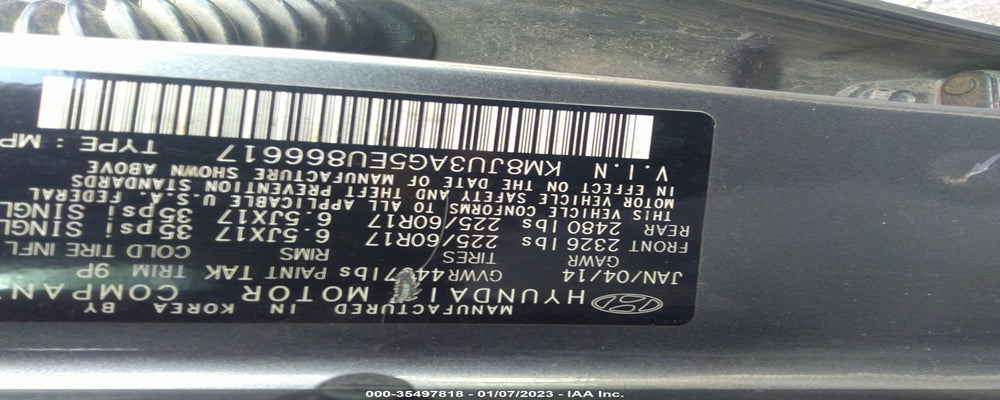 KM8JU3AG5EU866617 2014 HYUNDAI TUCSON photo no. 9