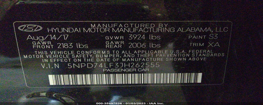5NPD74LF3JH262555 2018 HYUNDAI ELANTRA photo no. 9