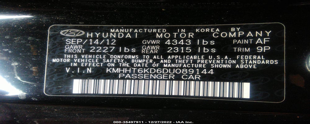 KMHHT6KD6DU089144 2013 HYUNDAI GENESIS COUPE photo no. 9