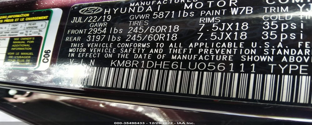 KM8R1DHE6LU056111 2020 HYUNDAI PALISADE photo no. 9