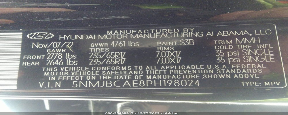 5NMJBCAE8PH198024 2023 HYUNDAI TUCSON photo no. 9