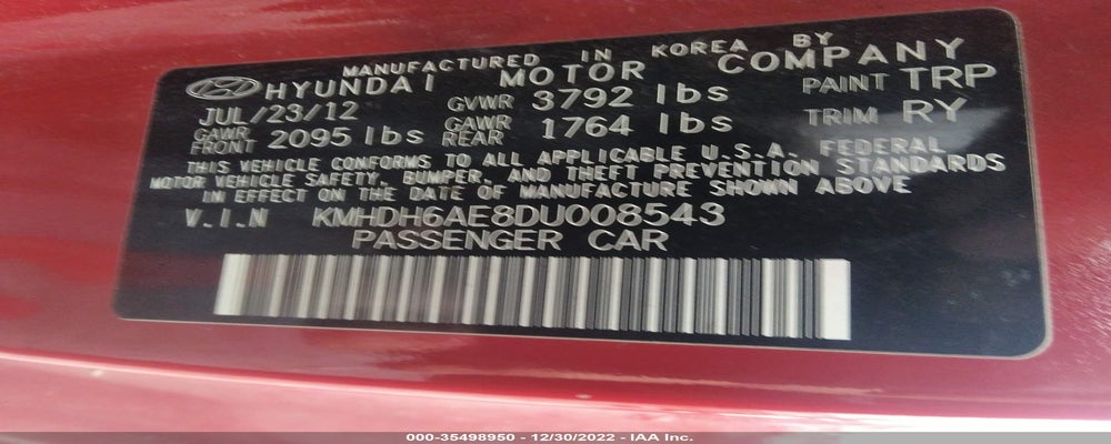 KMHDH6AE8DU008543 2013 HYUNDAI ELANTRA COUPE photo no. 9