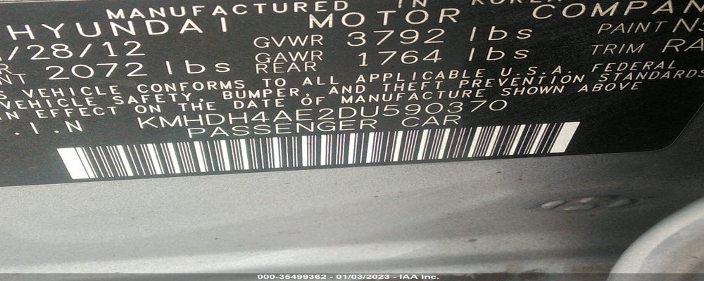 KMHDH4AE2DU590370 2013 HYUNDAI ELANTRA photo no. 9