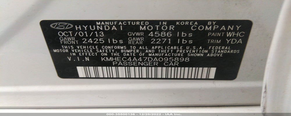 KMHEC4A47DA095898 2013 HYUNDAI SONATA HYBRID photo no. 9