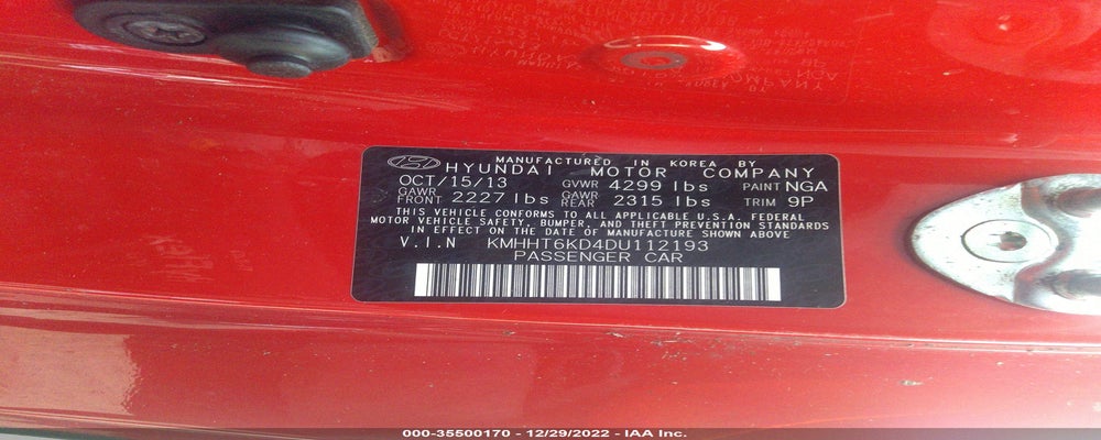 KMHHT6KD4DU112193 2013 HYUNDAI GENESIS COUPE photo no. 9