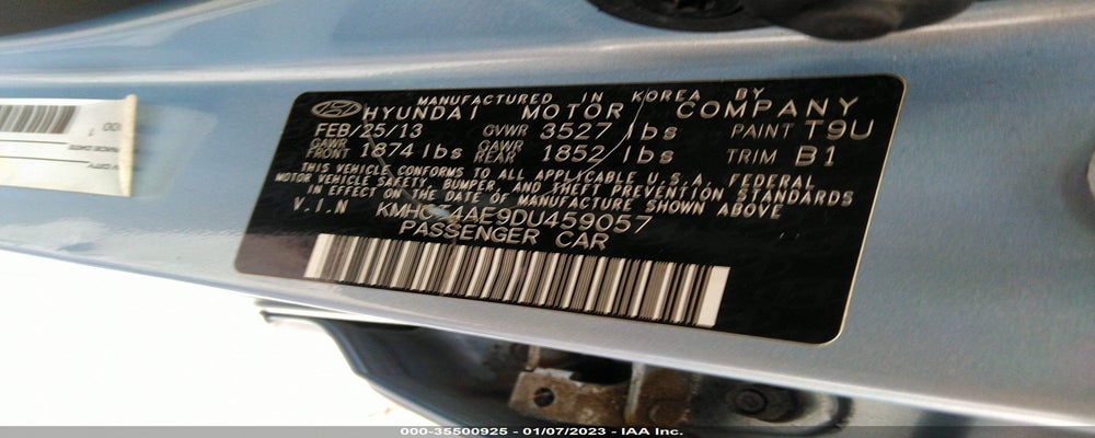 KMHCT4AE9DU459057 2013 HYUNDAI ACCENT photo no. 9