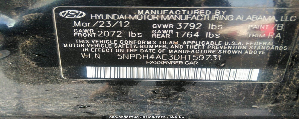5NPDH4AE3DH159731 2013 HYUNDAI ELANTRA photo no. 9