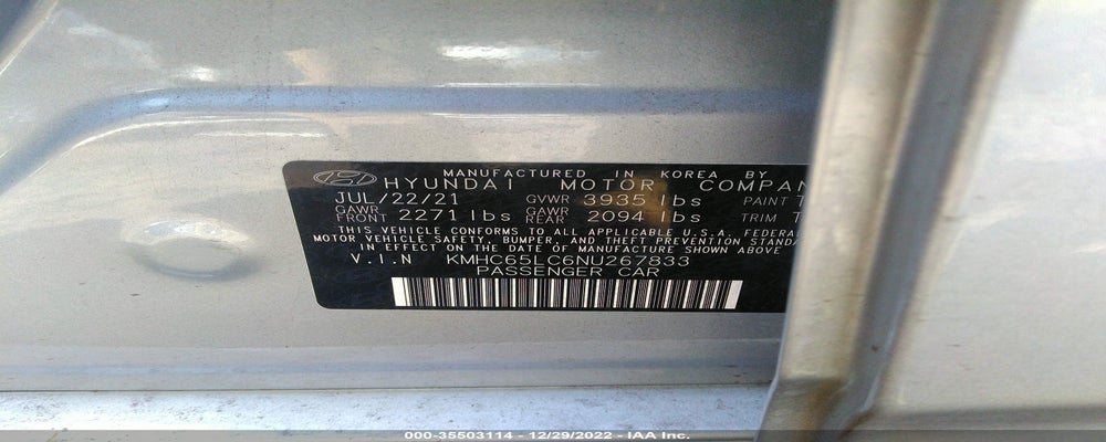KMHC65LC6NU267833 2022 HYUNDAI IONIQ HYBRID photo no. 9