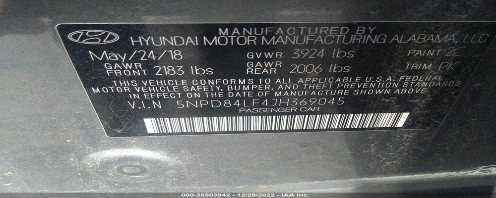 5NPD84LF4JH369045 2018 HYUNDAI ELANTRA photo no. 9