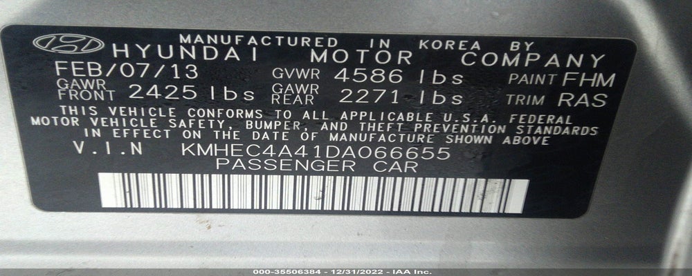 KMHEC4A41DA066655 2013 HYUNDAI SONATA photo no. 9