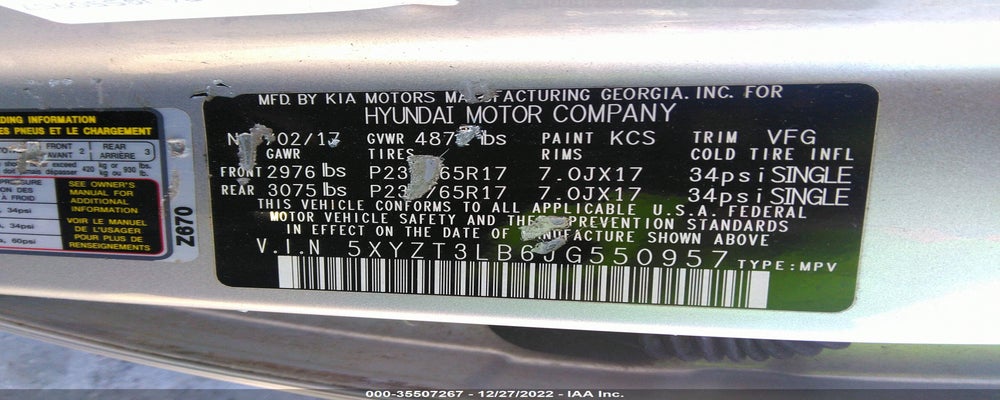 5XYZT3LB6JG550957 2018 HYUNDAI SANTA FE SPORT photo no. 9