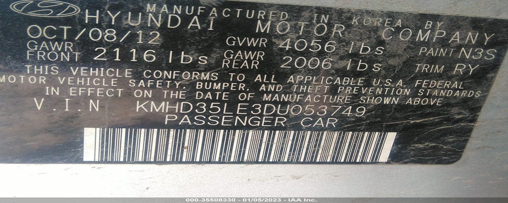 KMHD35LE3DU053749 2013 HYUNDAI ELANTRA GT photo no. 9