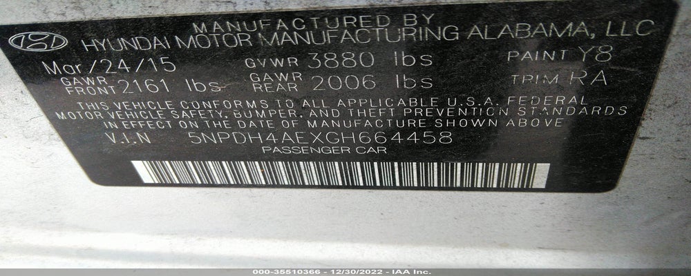 5NPDH4AEXGH664458 2016 HYUNDAI ELANTRA photo no. 9