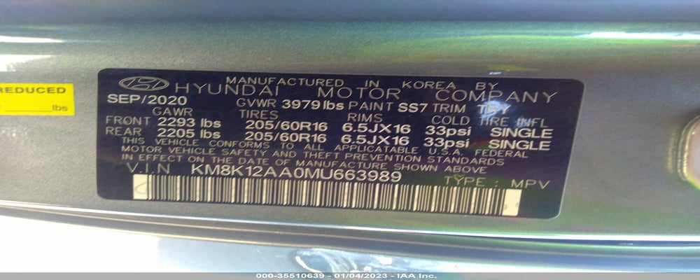 KM8K12AA0MU663989 2021 HYUNDAI KONA photo no. 9