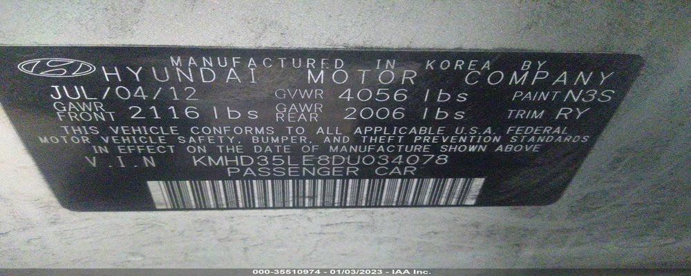 KMHD35LE8DU034078 2013 HYUNDAI ELANTRA GT photo no. 9