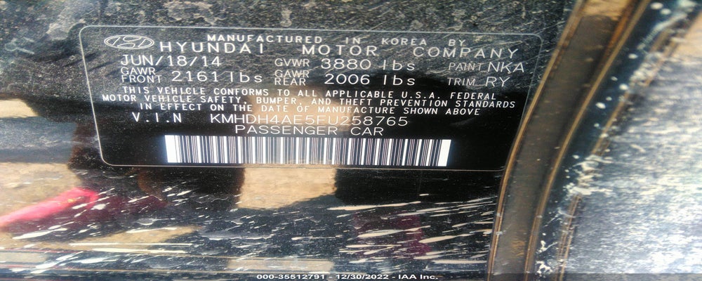 KMHDH4AE5FU258765 2015 HYUNDAI ELANTRA photo no. 9