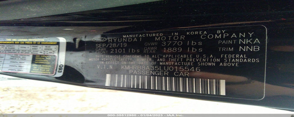 KMHRB8A35LU015546 2020 HYUNDAI VENUE photo no. 9