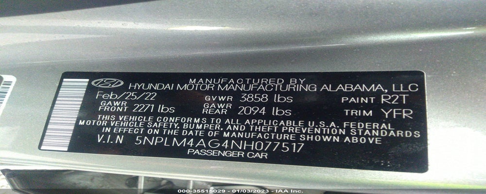 5NPLM4AG4NH077517 2022 HYUNDAI ELANTRA photo no. 9